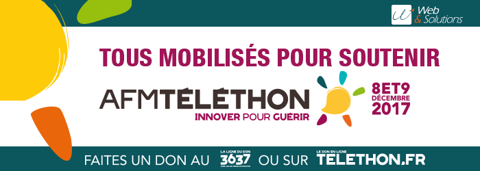 Le Groupe SETIN et Web et Solutions se mobilisent pour le Téléthon 2017